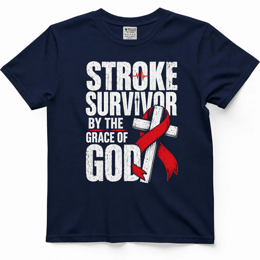 Stroke Survivor By The Grace Of God Tee