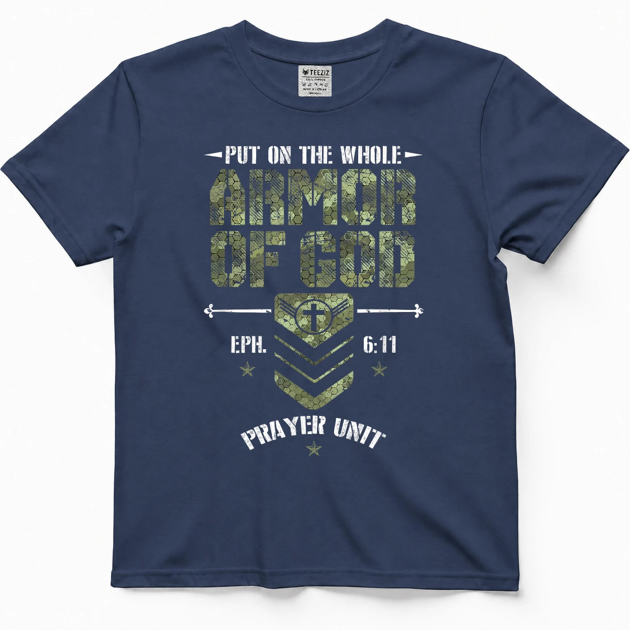 Camo Armor of God Christians Religious Camouflage T-Shirt