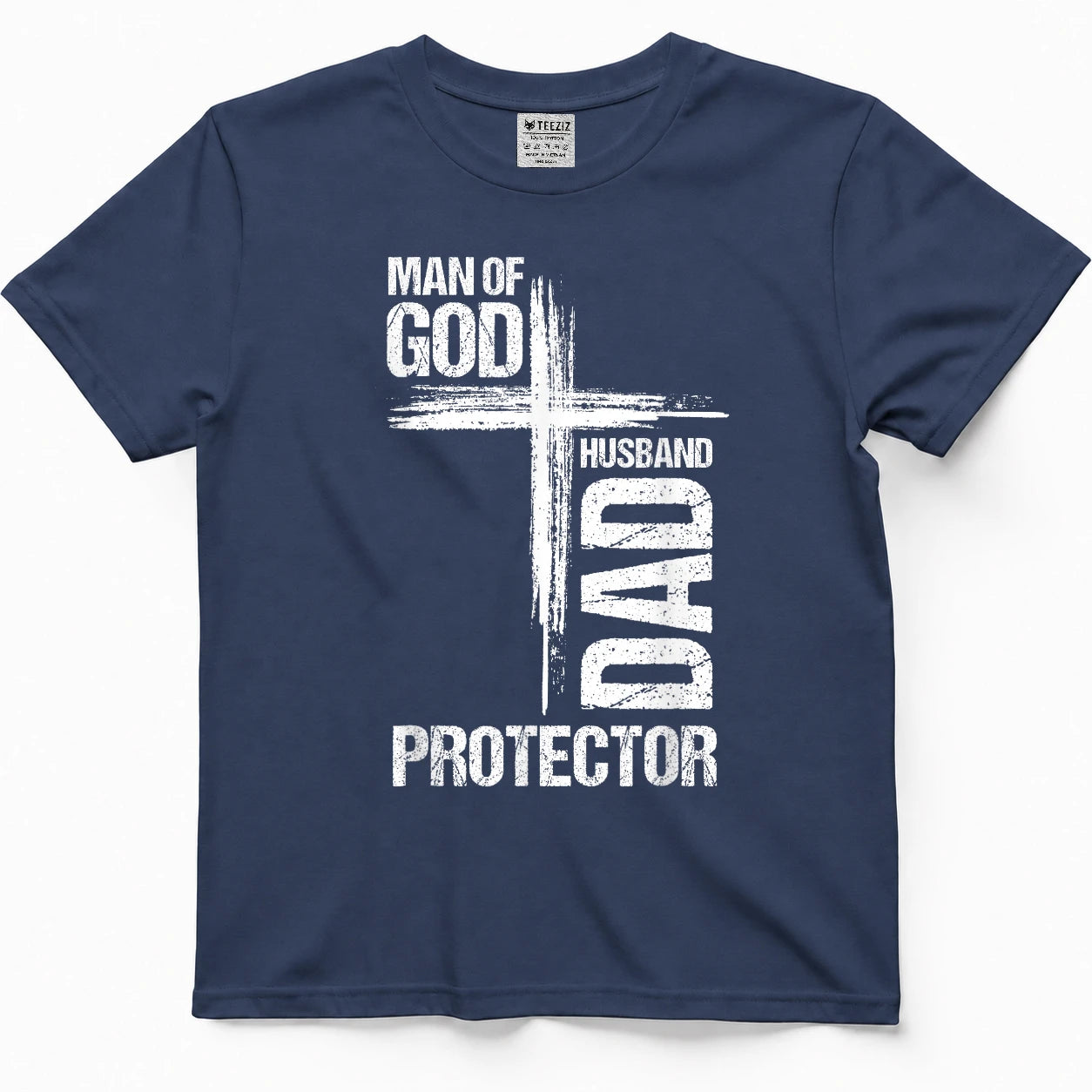 MAN of GOD Husband Dad Protector Christian Dad T-Shirt