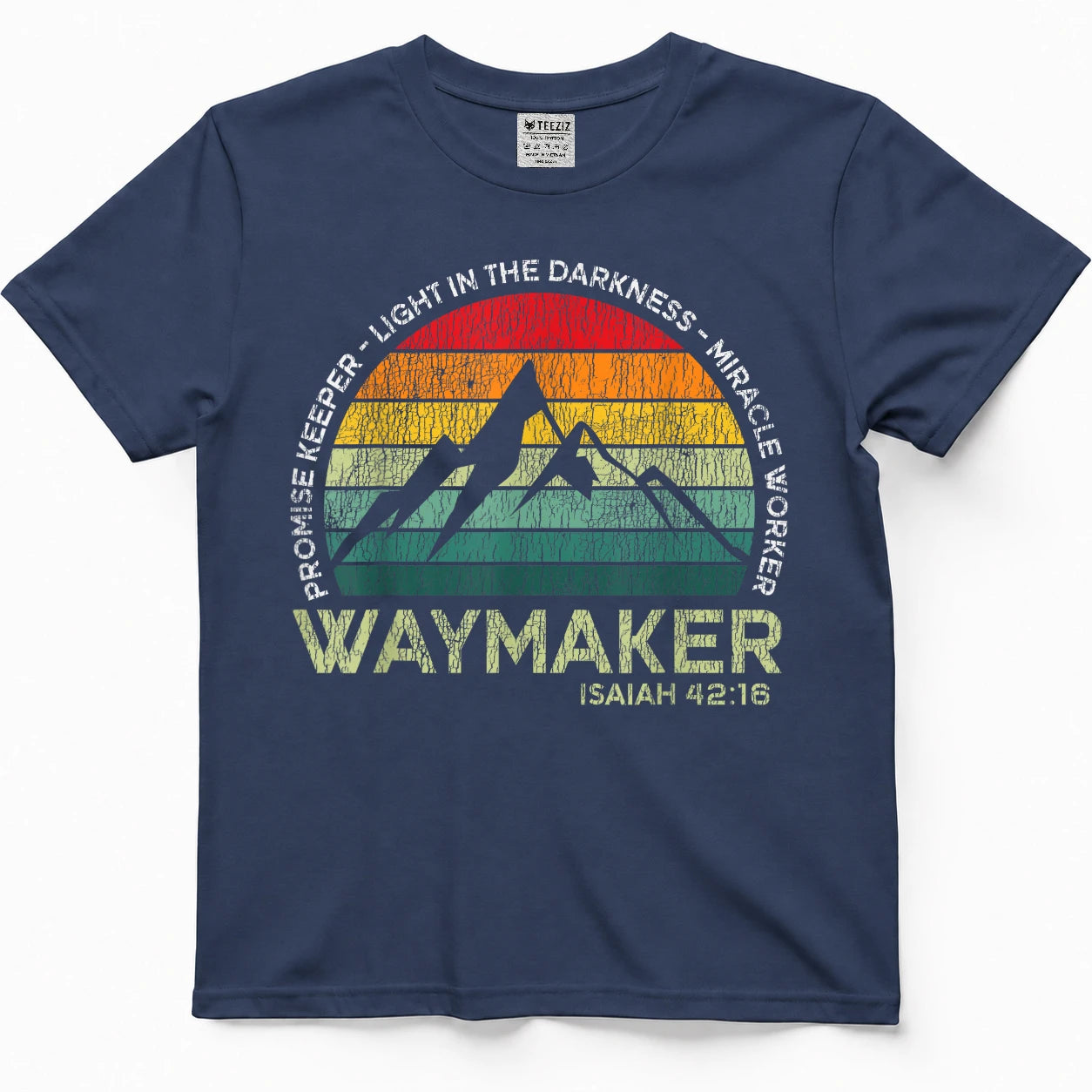 Vintage Waymaker Promise Keeper Miracle Worker Christian T-Shirt