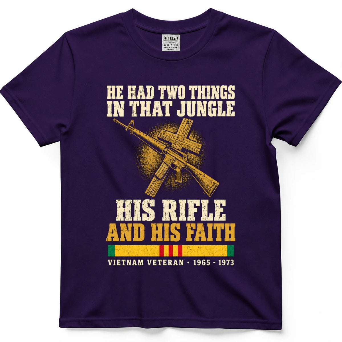 He Had Two Things In That Jungle His Rifle And His Faith Shirt