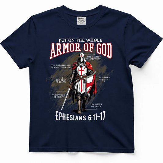 Full Armor of God Men Women Kids Christian Bible Verse Gift T-Shirt