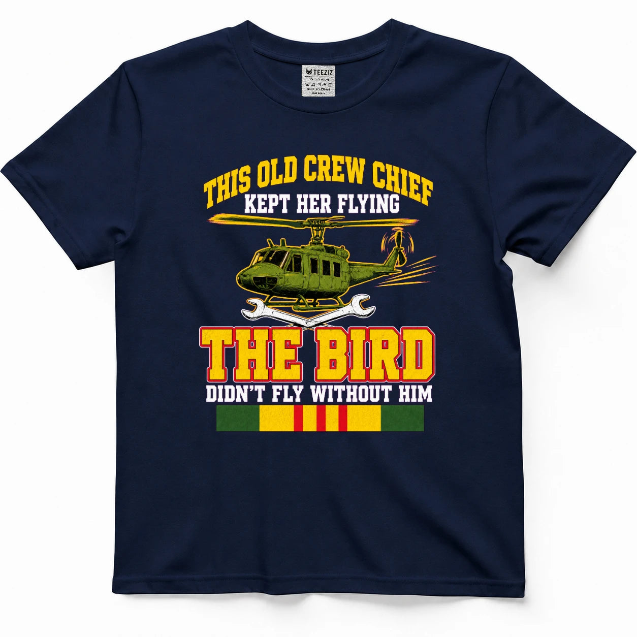 This Old Crew Chief Kept Her Flying The Bird Didn't Fly Without Him T-Shirt