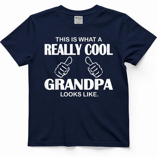 This is What A Really Cool Grandpa Looks Like Funny T-Shirt Tee for Men