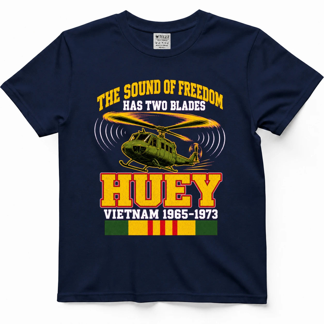 The Sound Of Freedom Has Two Blades Huey T-Shirt