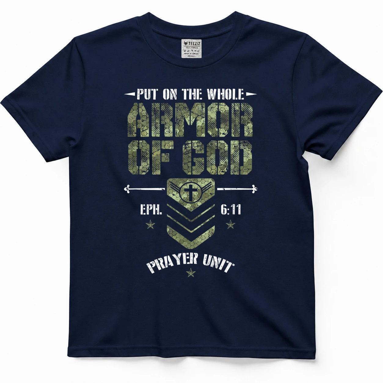 Camo Armor of God Christians Religious Camouflage T-Shirt