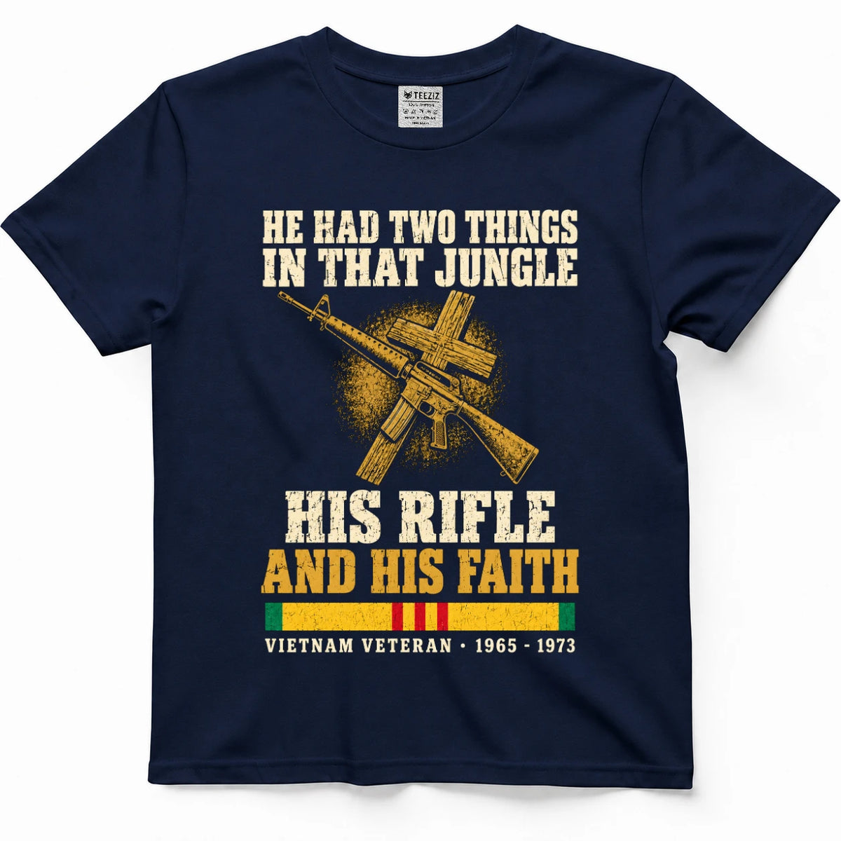 He Had Two Things In That Jungle His Rifle And His Faith Shirt