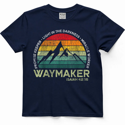 Vintage Waymaker Promise Keeper Miracle Worker Christian T-Shirt