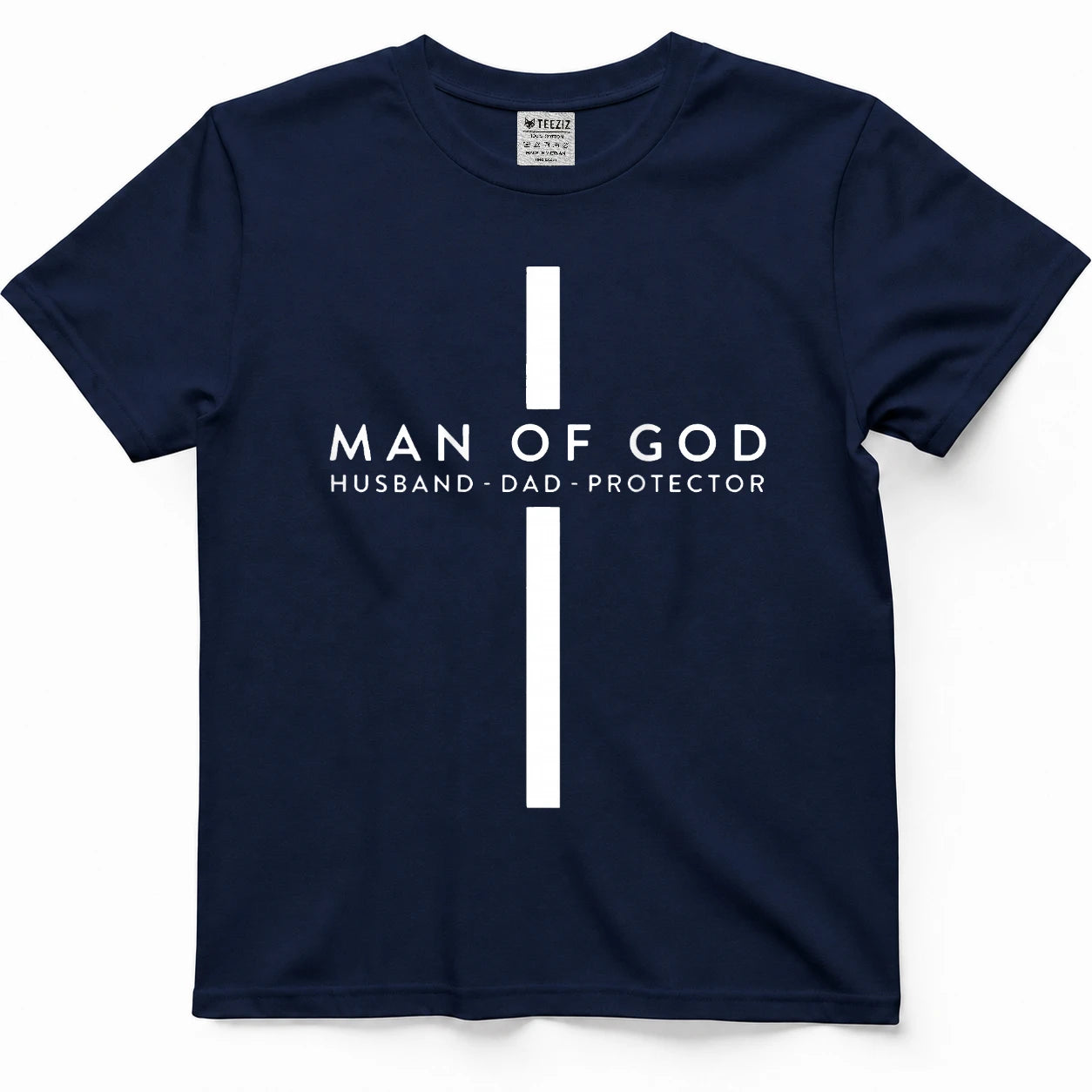 Man of god husband dad protector t-shirt