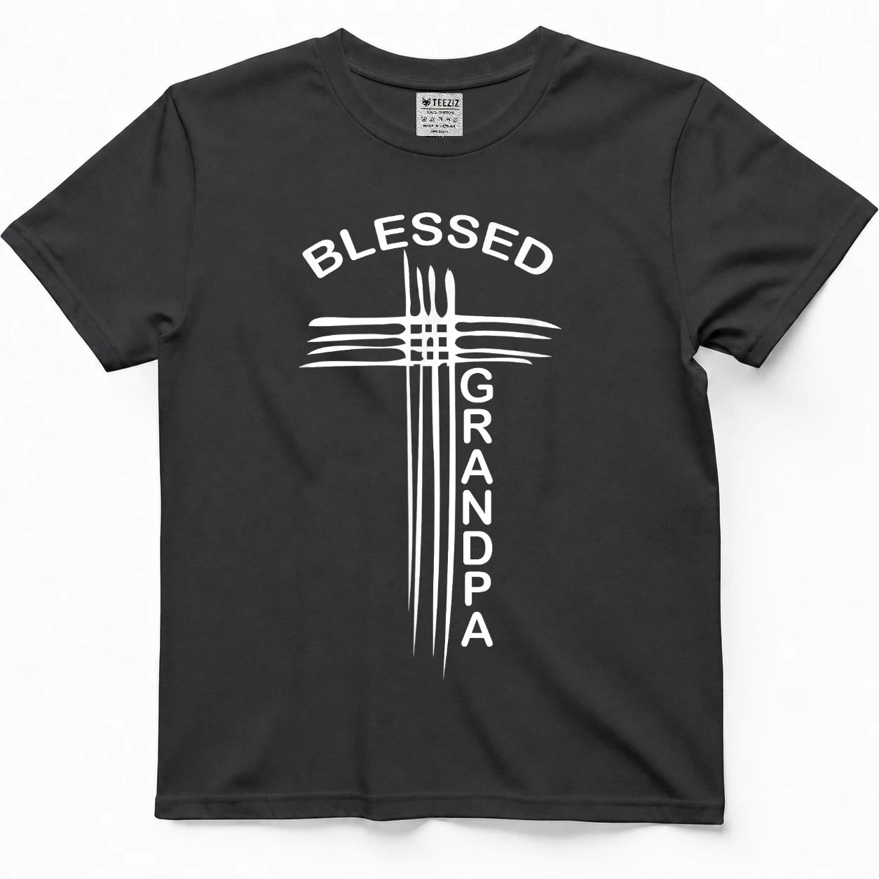 Blessed Grandpa Christian Cross Religious T-Shirt