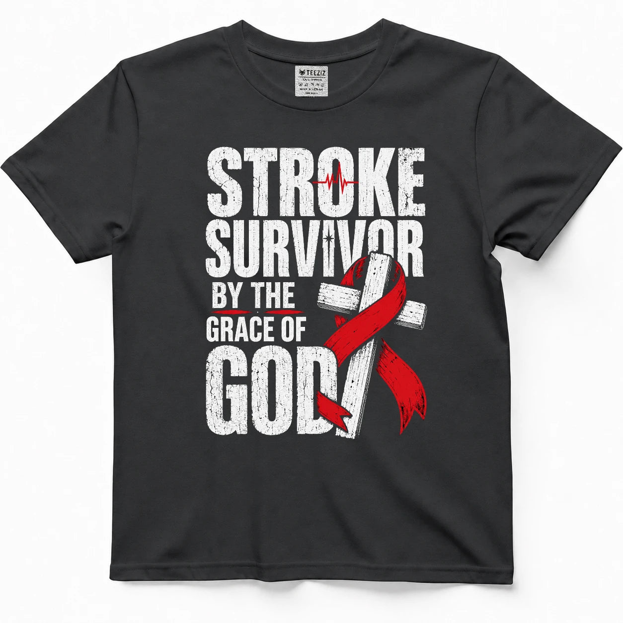 Stroke Survivor By The Grace Of God Tee