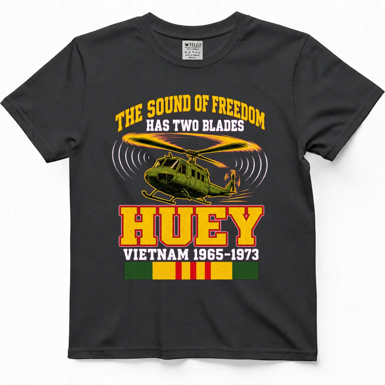 The Sound Of Freedom Has Two Blades Huey T-Shirt