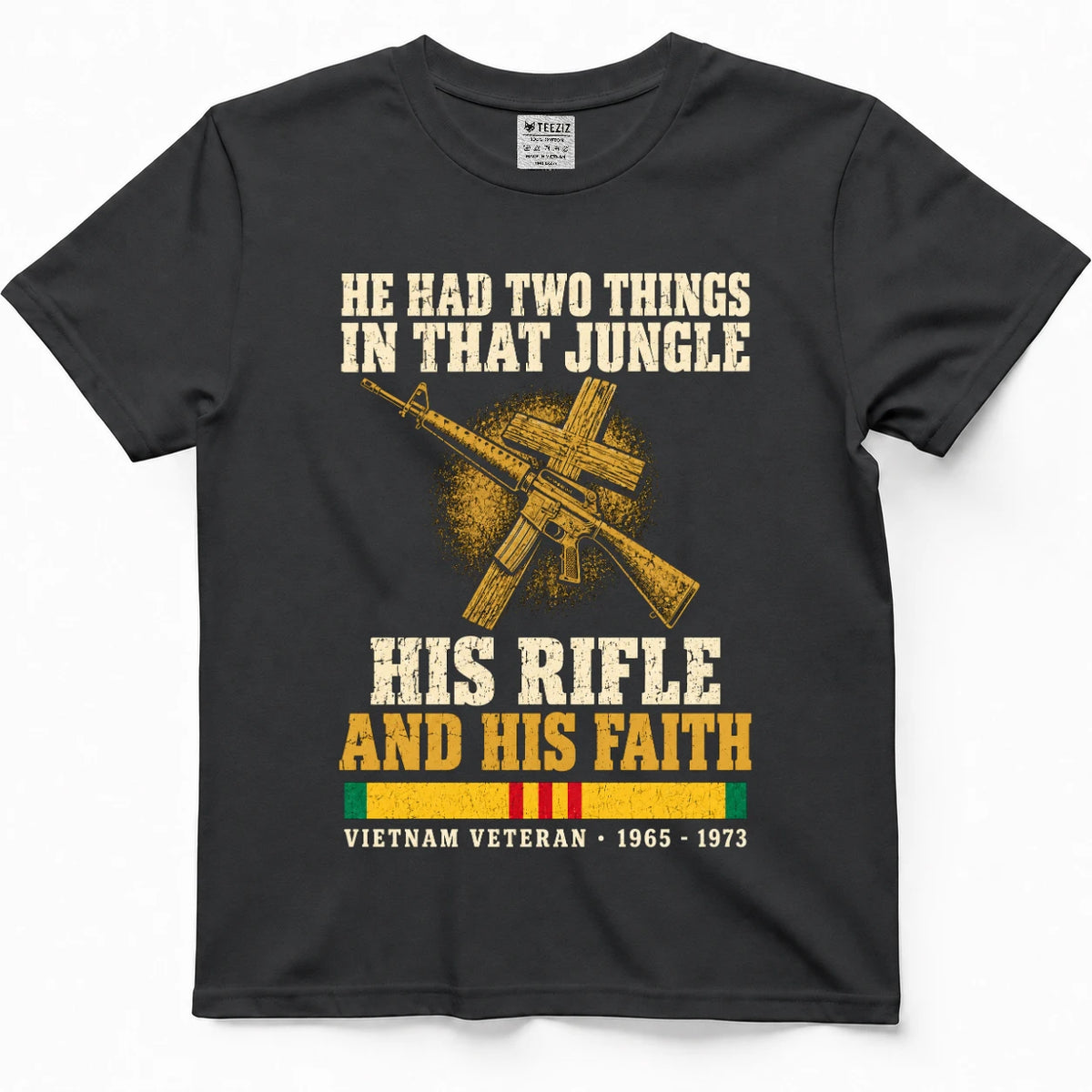 He Had Two Things In That Jungle His Rifle And His Faith Shirt