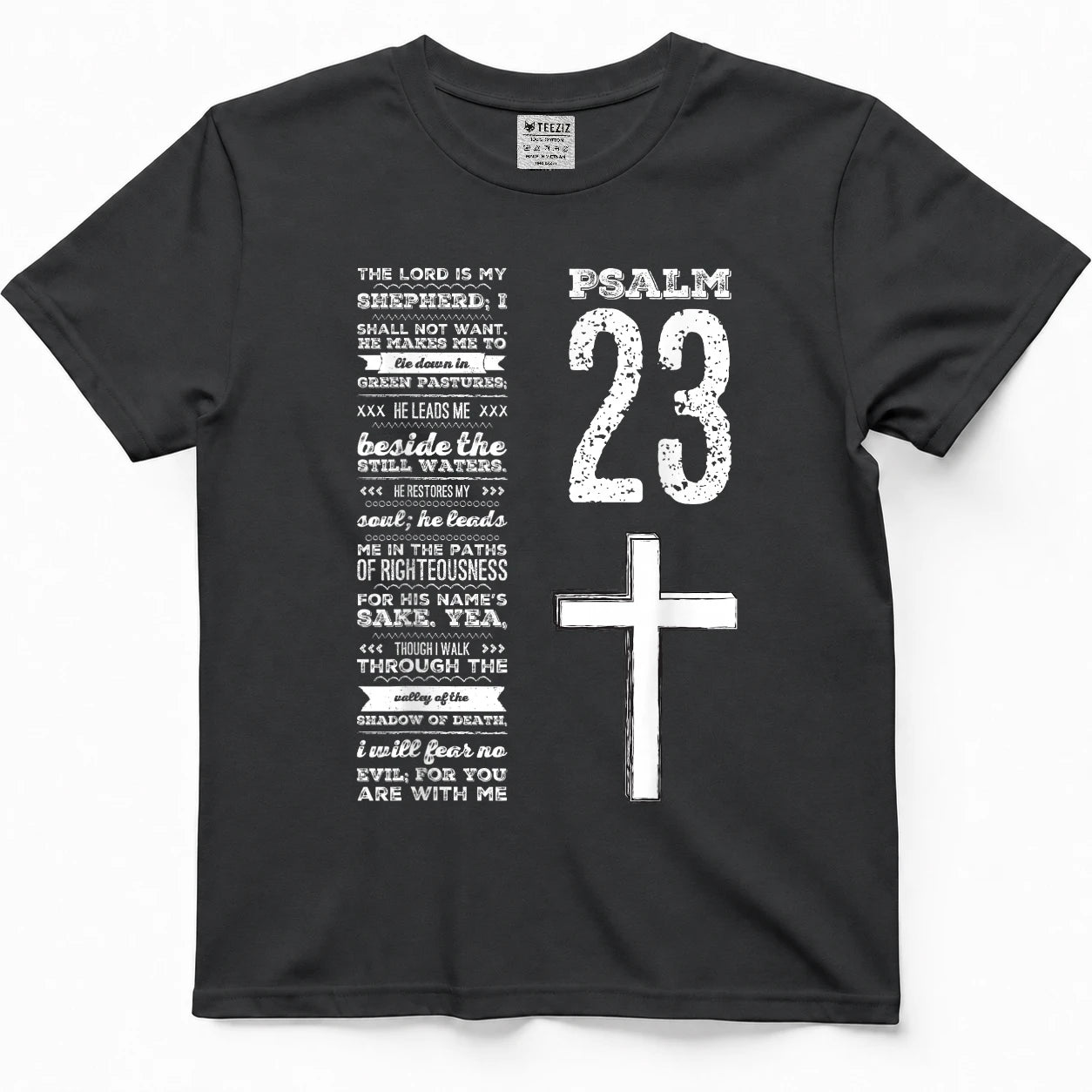 Christian Scripture Psalm 23 Youth Group Pastor Faith T-Shirt