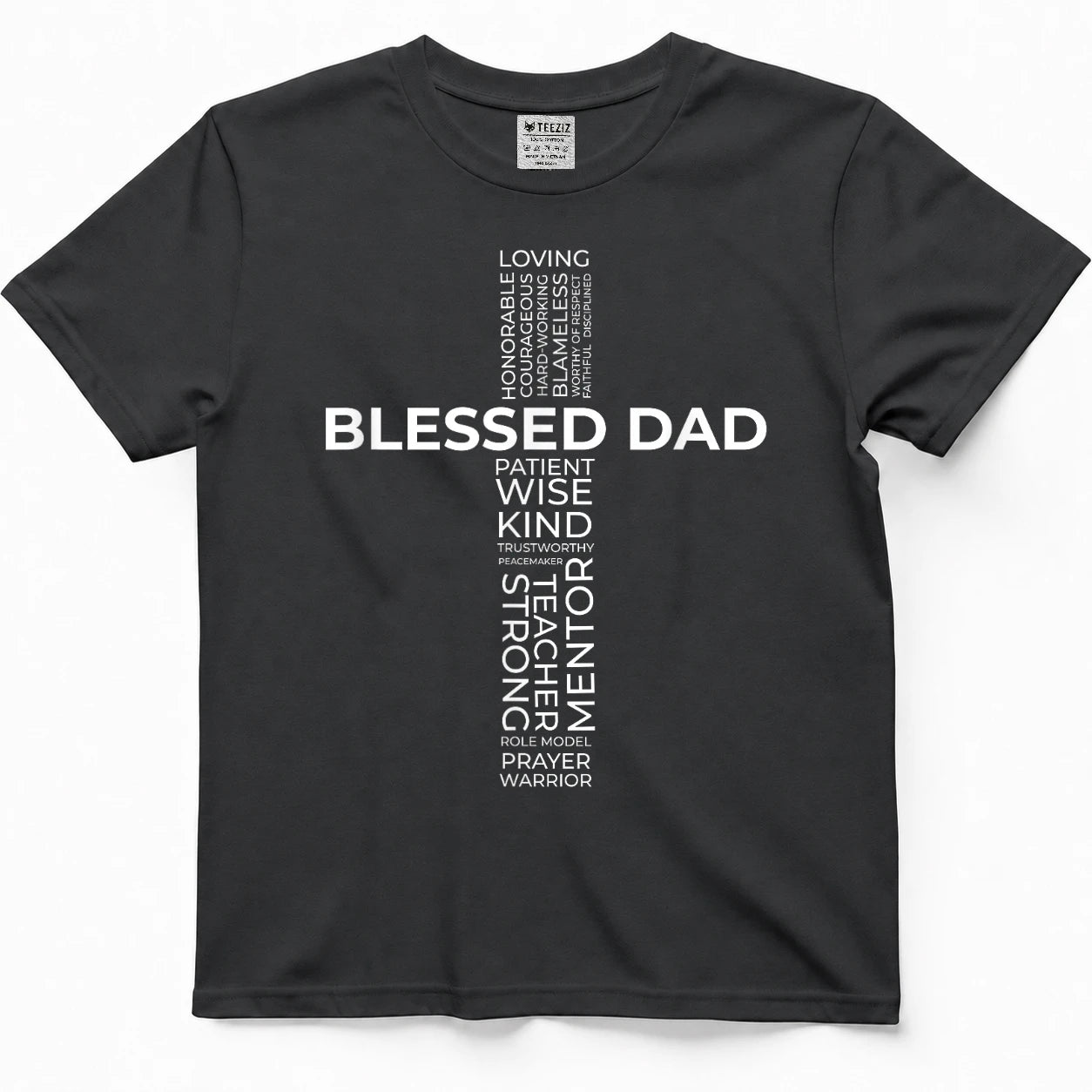Christian Blessed Dad Cross Father's Day Shirt T-Shirt