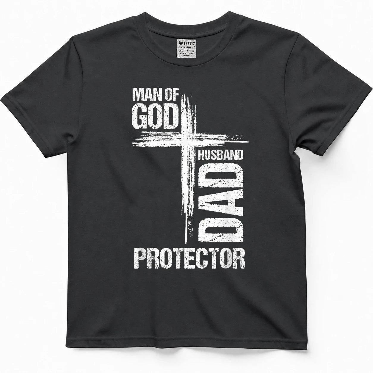 MAN of GOD Husband Dad Protector Christian Dad T-Shirt