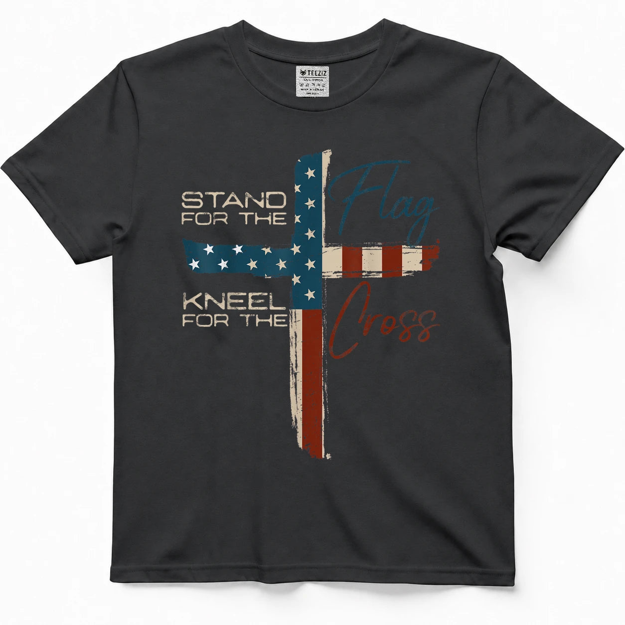 USA Flag Religious Quote 4th of July Christian Faith T-Shirt