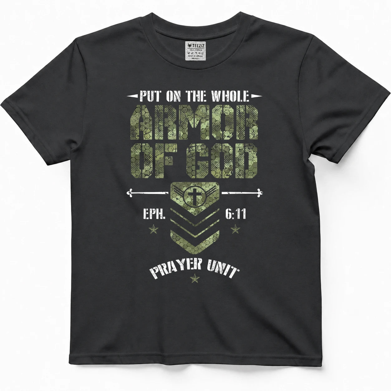 Camo Armor of God Christians Religious Camouflage T-Shirt