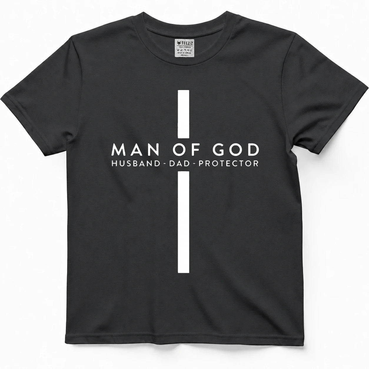 Man of god husband dad protector t-shirt