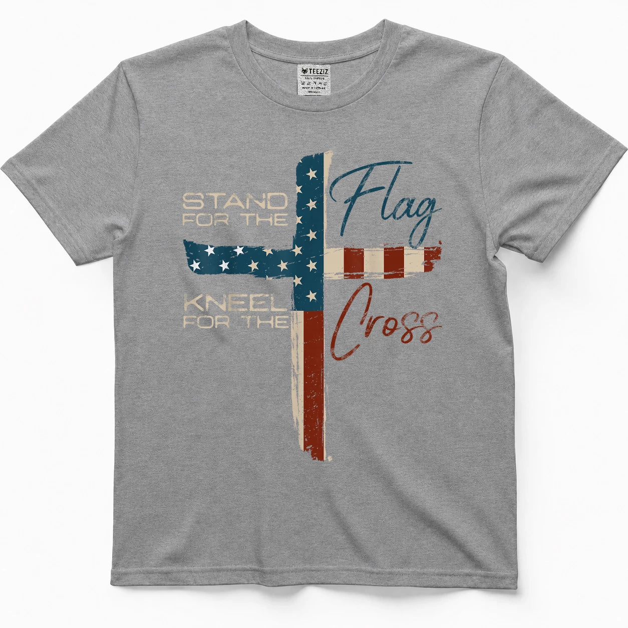 USA Flag Religious Quote 4th of July Christian Faith T-Shirt