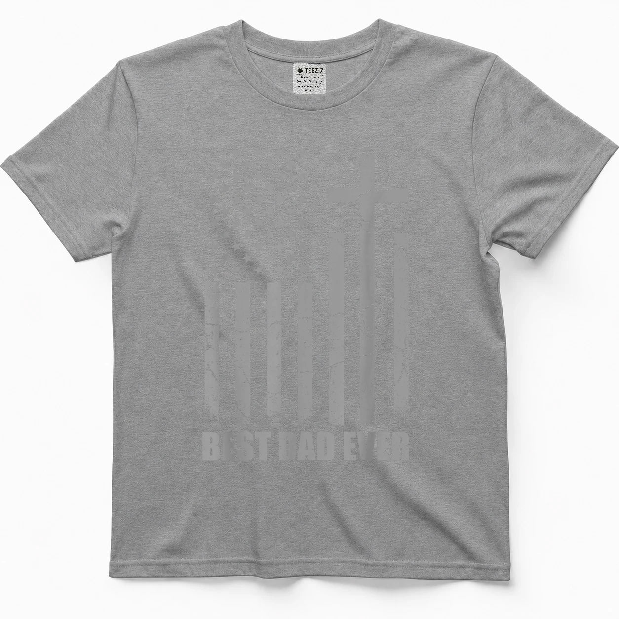 Best Dad Ever Christian Patriotic Dad USA Flag Fathers Day T-Shirt
