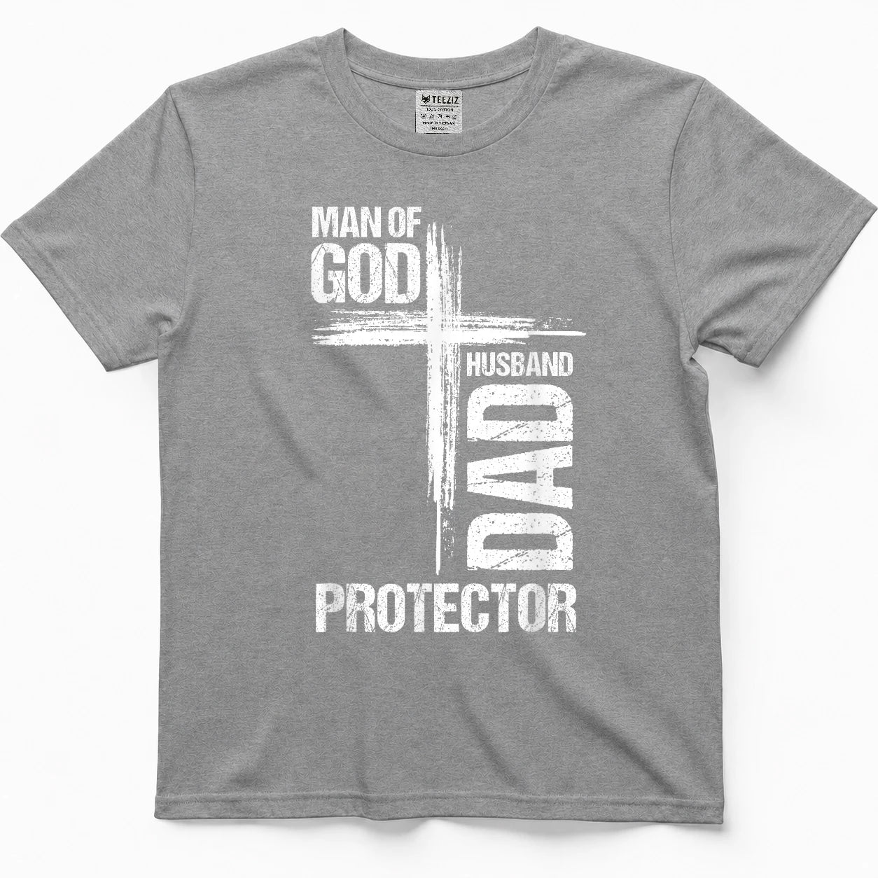 MAN of GOD Husband Dad Protector Christian Dad T-Shirt