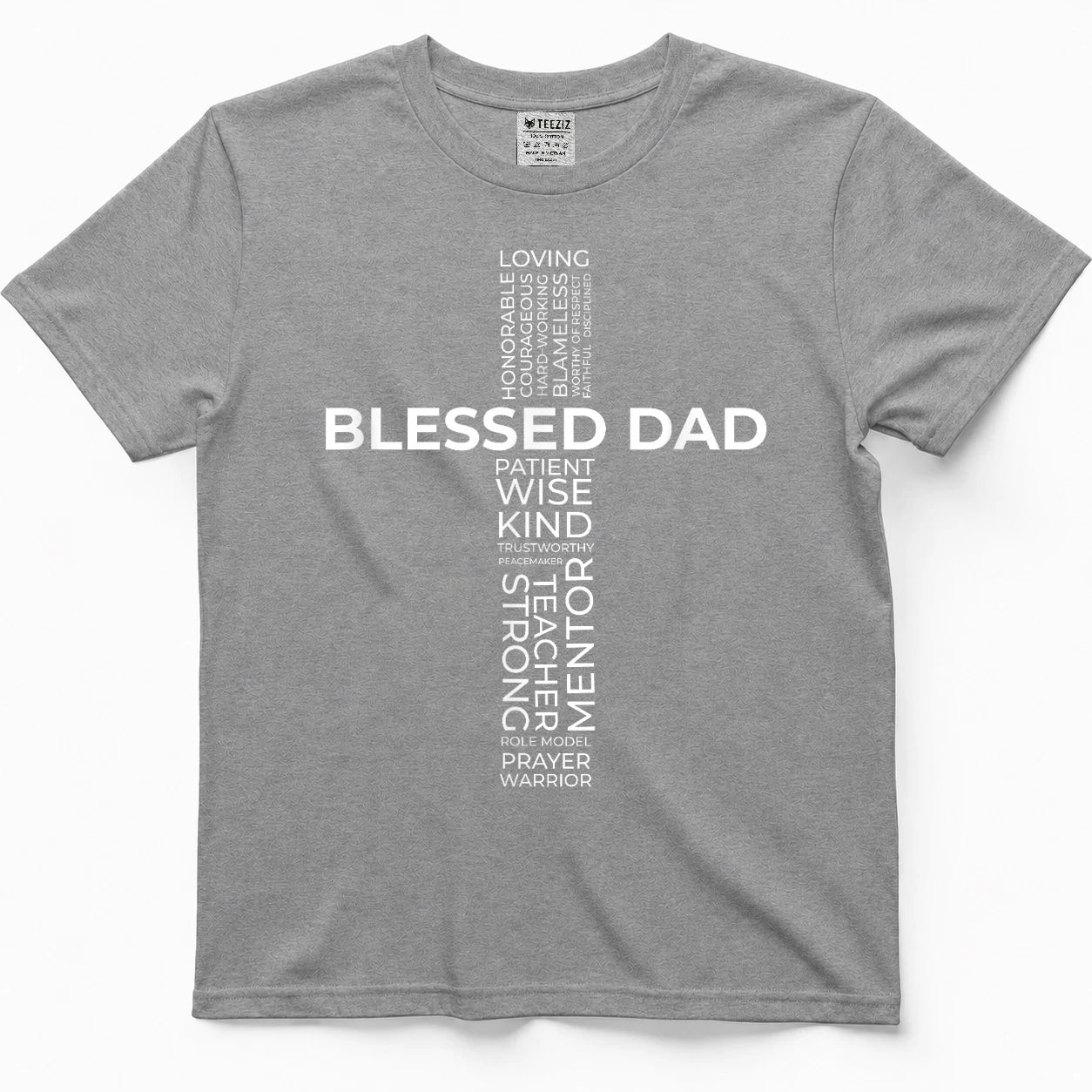 Christian Blessed Dad Cross Father's Day Shirt T-Shirt