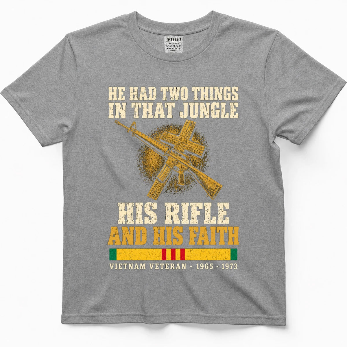He Had Two Things In That Jungle His Rifle And His Faith Shirt