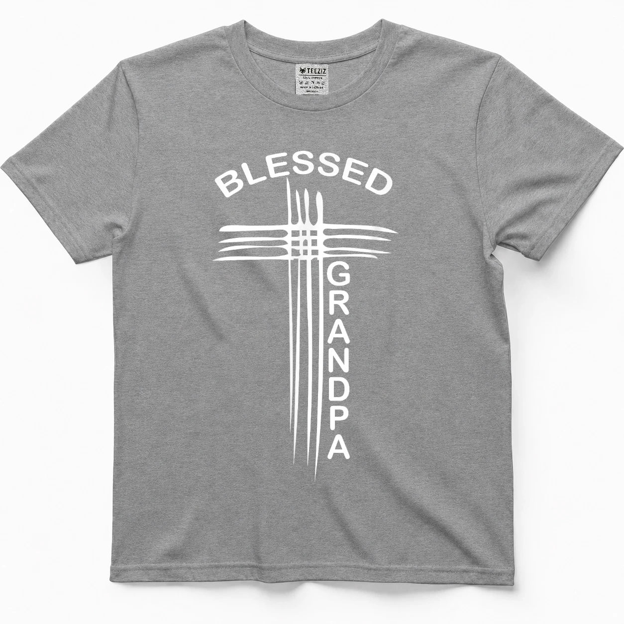 Blessed Grandpa Christian Cross Religious T-Shirt