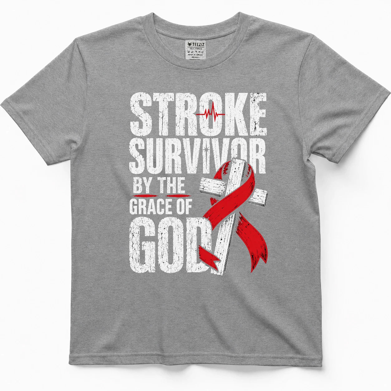 Stroke Survivor By The Grace Of God Tee