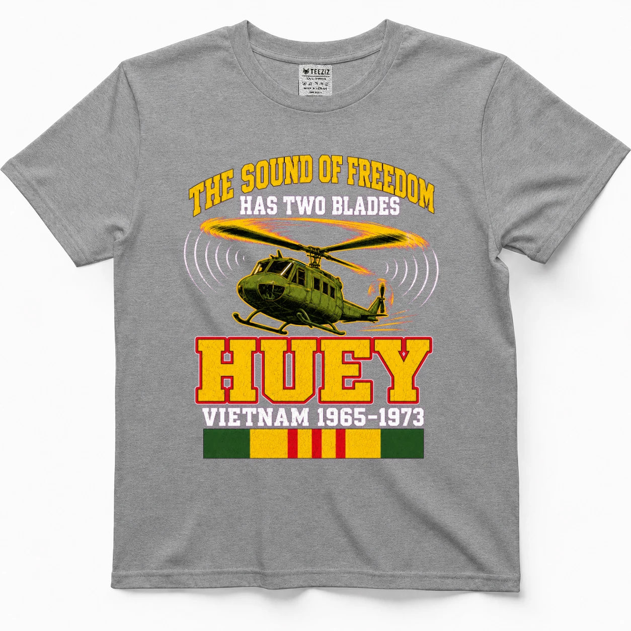 The Sound Of Freedom Has Two Blades Huey T-Shirt