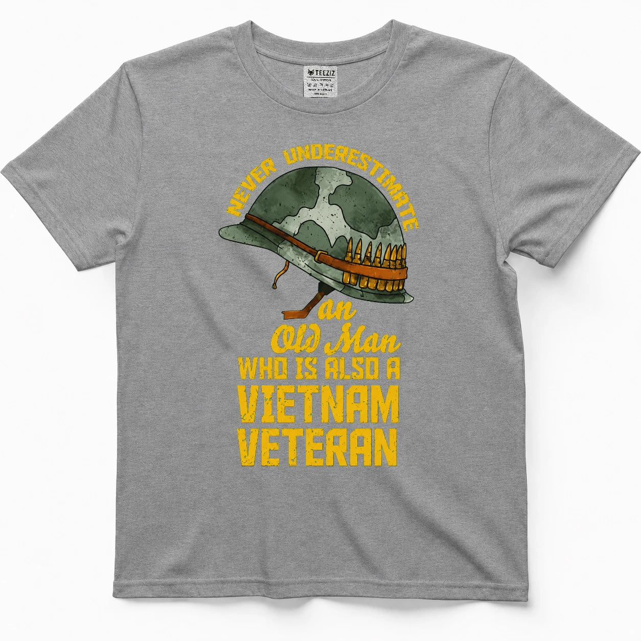 Never Underestimate An Old Man Who Is Also A Vietnam Veteran Shirt