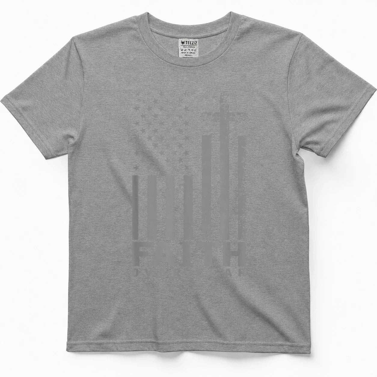 America Pride US Flag Faith Over Fear Prayer T-Shirt
