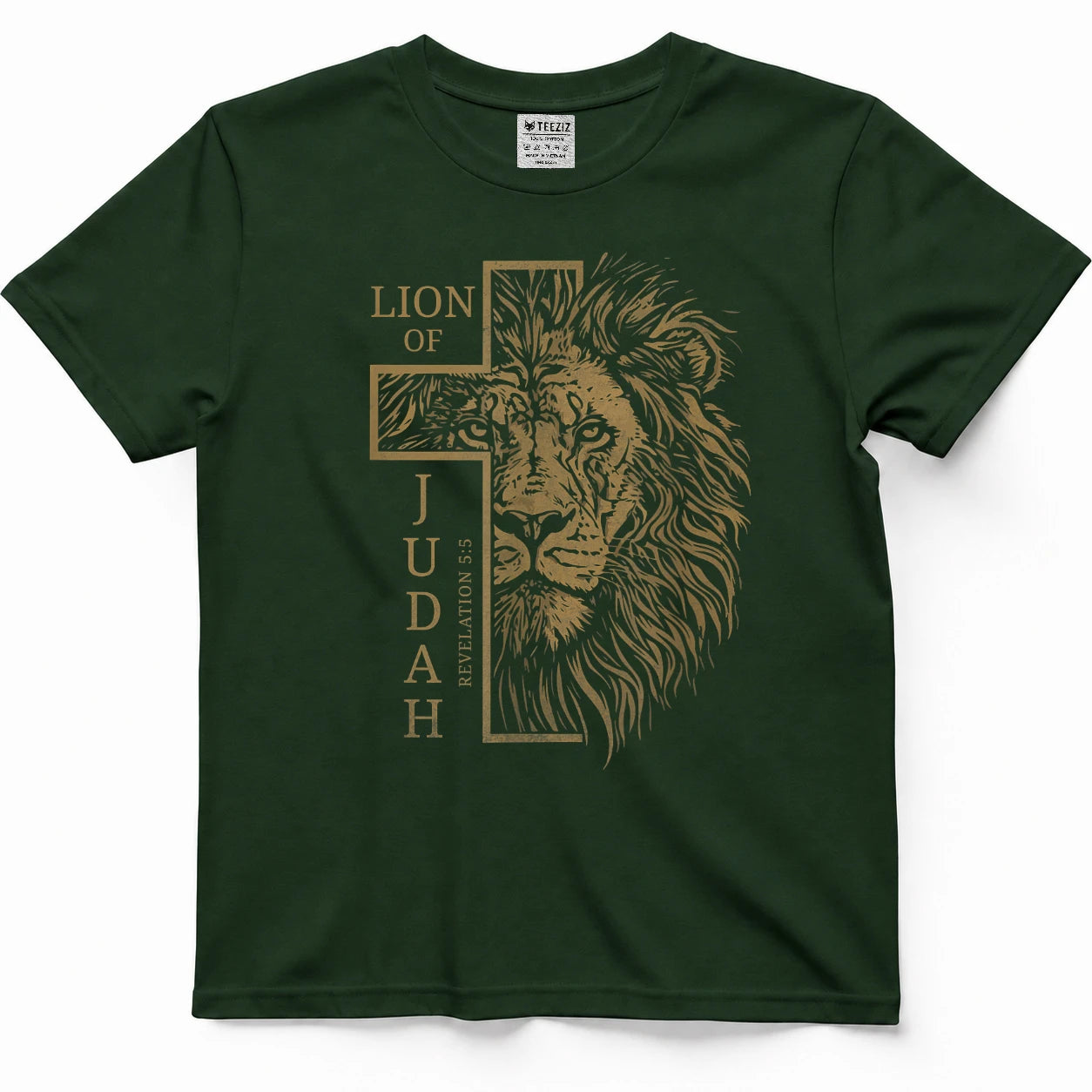 Lion of Judah Christian Man Scripture T-Shirt