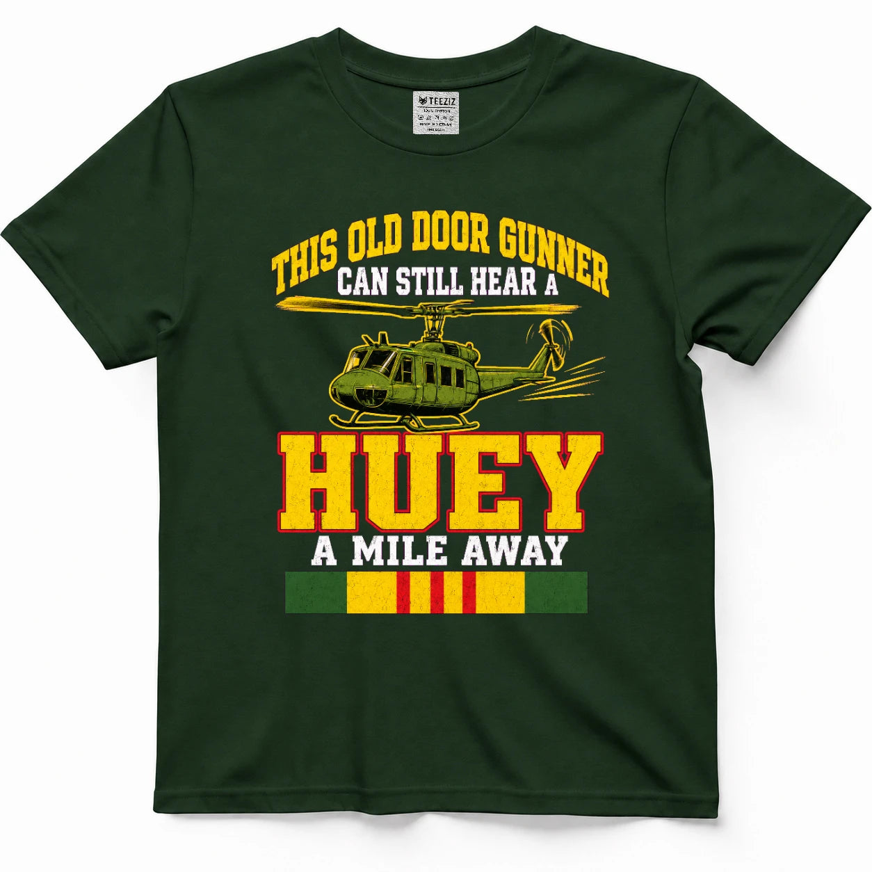 This Old Door Gunner Can Still Hear A Huey A Mile Away T-Shirt