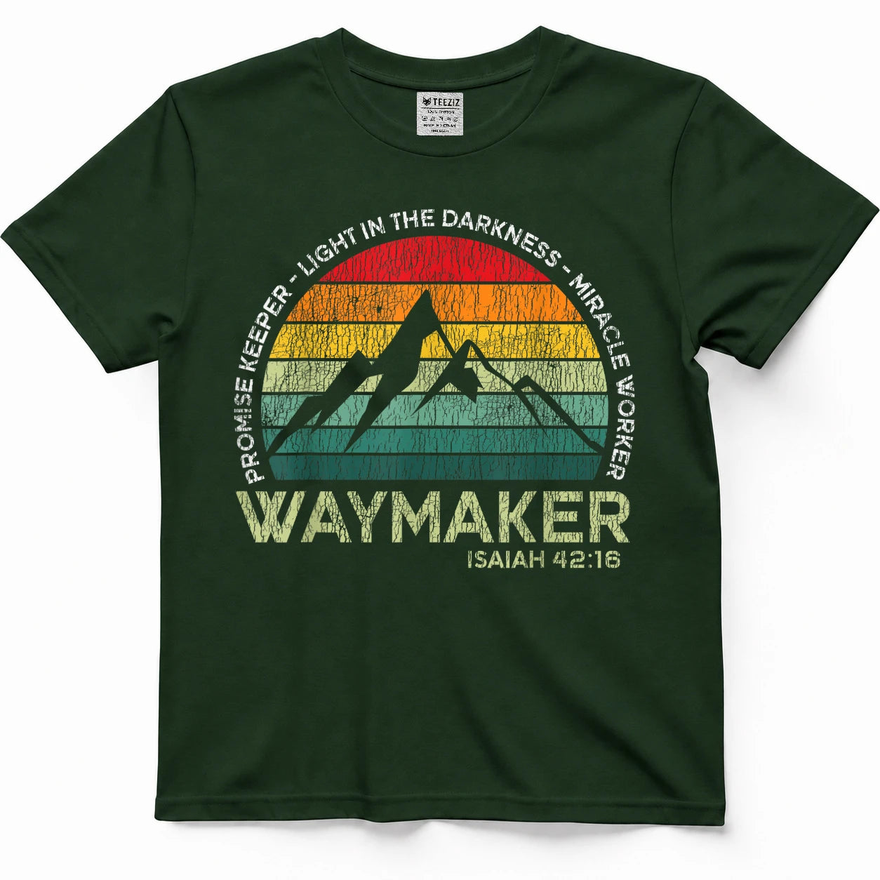 Vintage Waymaker Promise Keeper Miracle Worker Christian T-Shirt