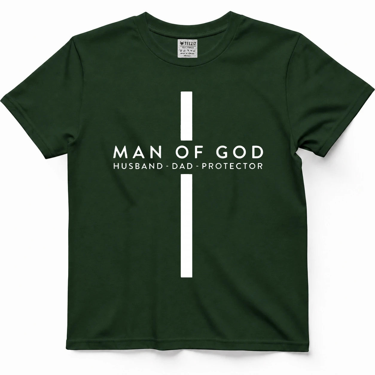 Man of god husband dad protector t-shirt