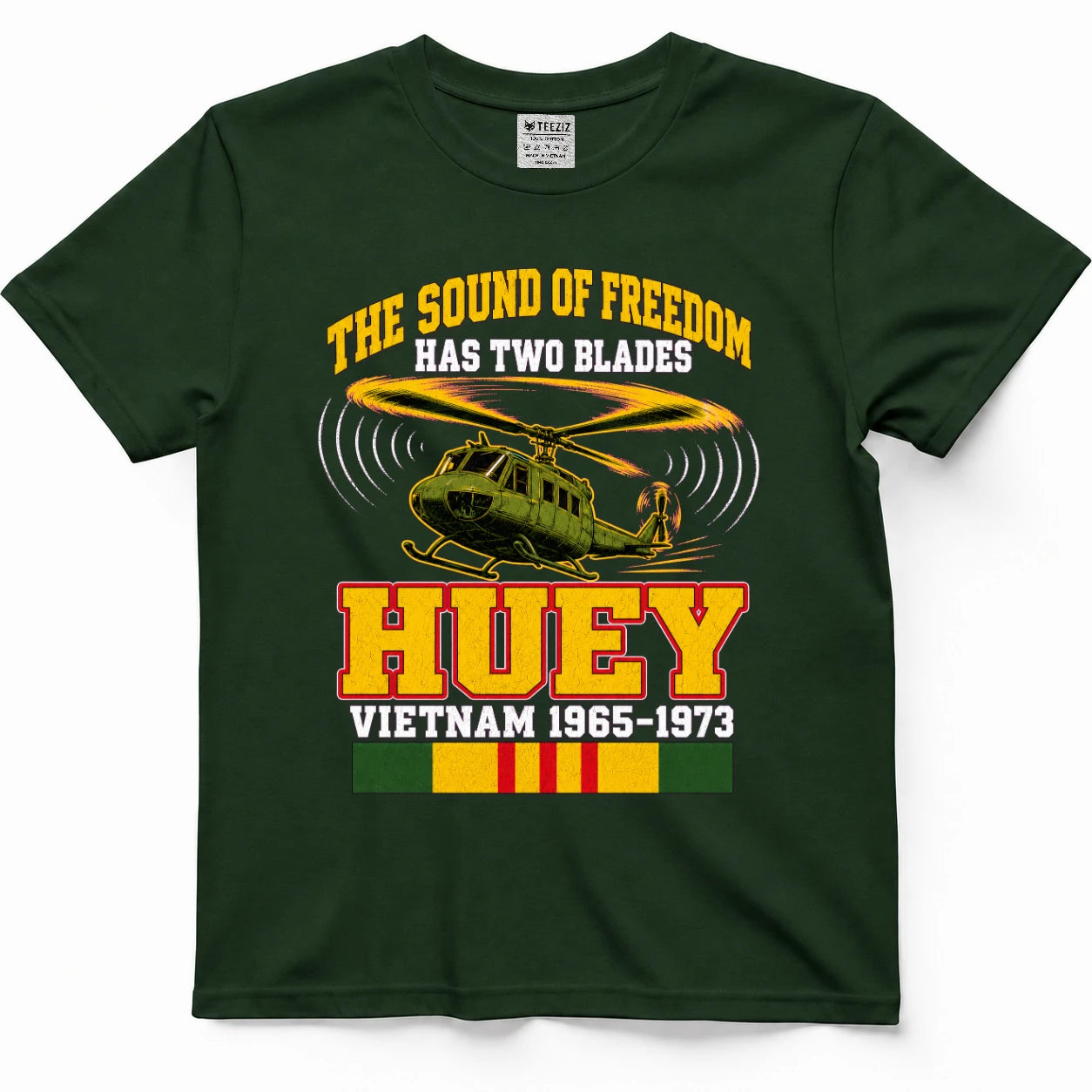 The Sound Of Freedom Has Two Blades Huey T-Shirt