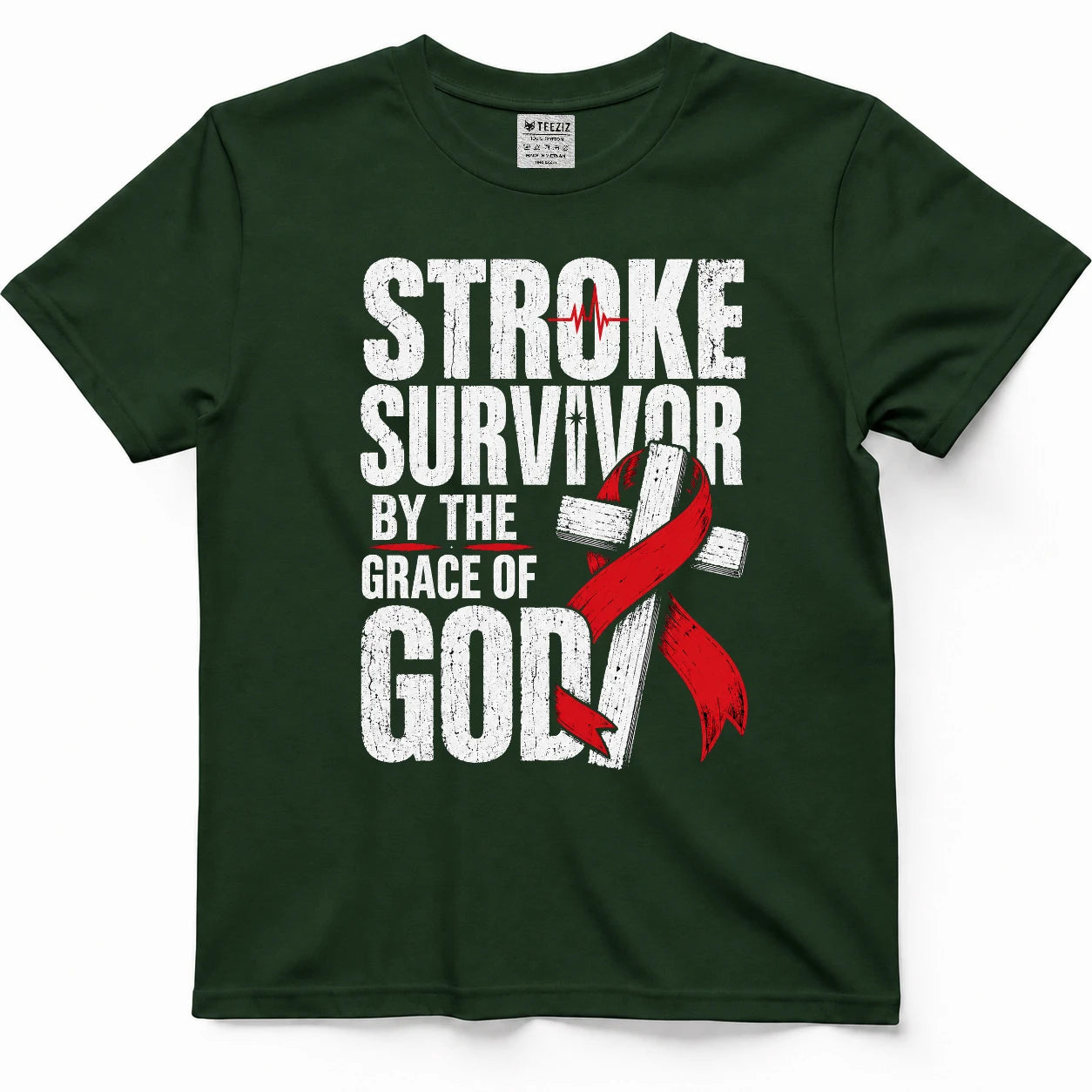 Stroke Survivor By The Grace Of God Tee