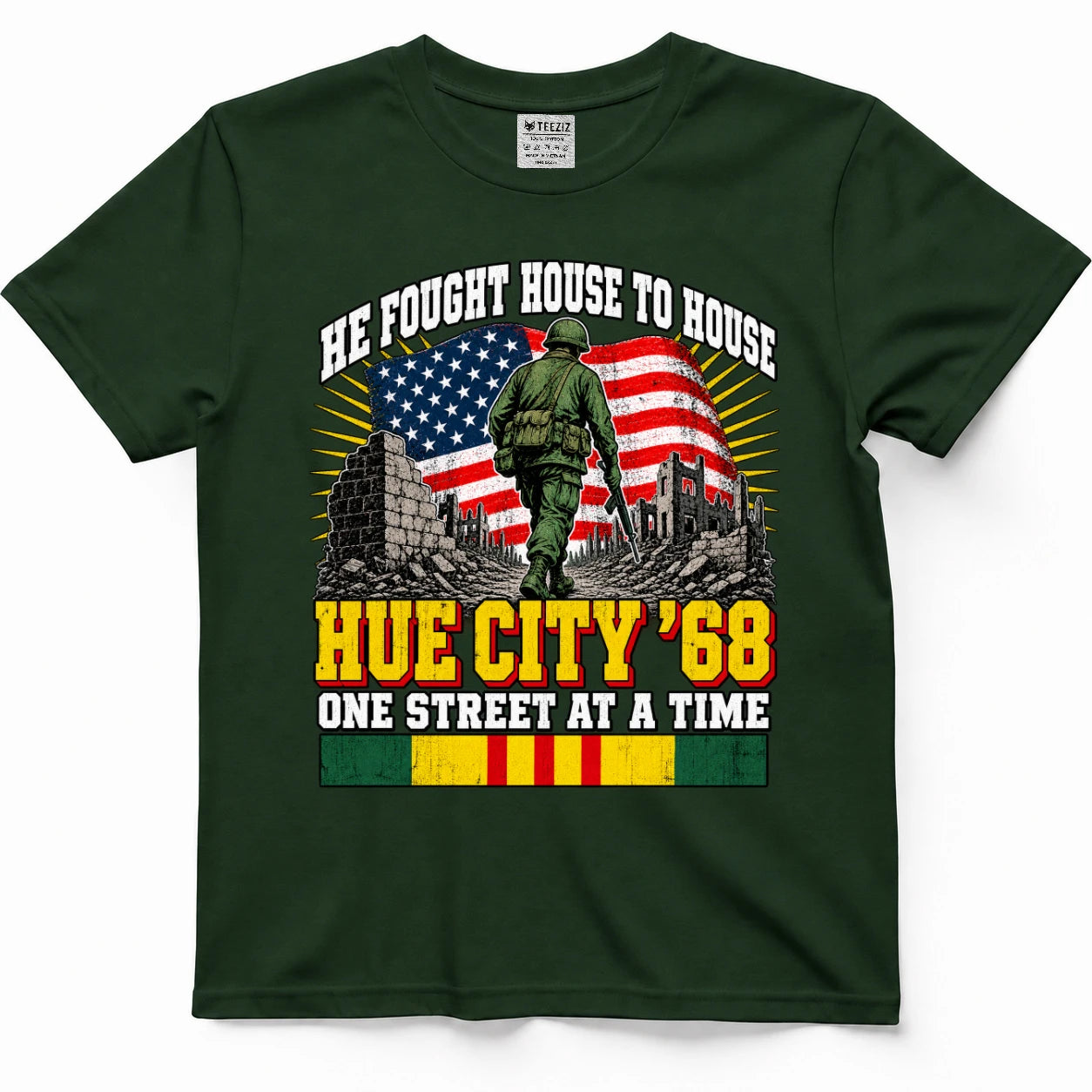 He Fought House To House Hue City '68 One Street At A Time T-Shirt