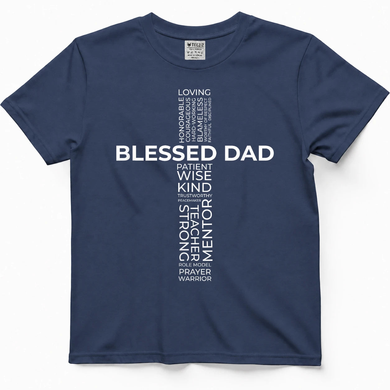 Christian Blessed Dad Cross Father's Day Shirt T-Shirt