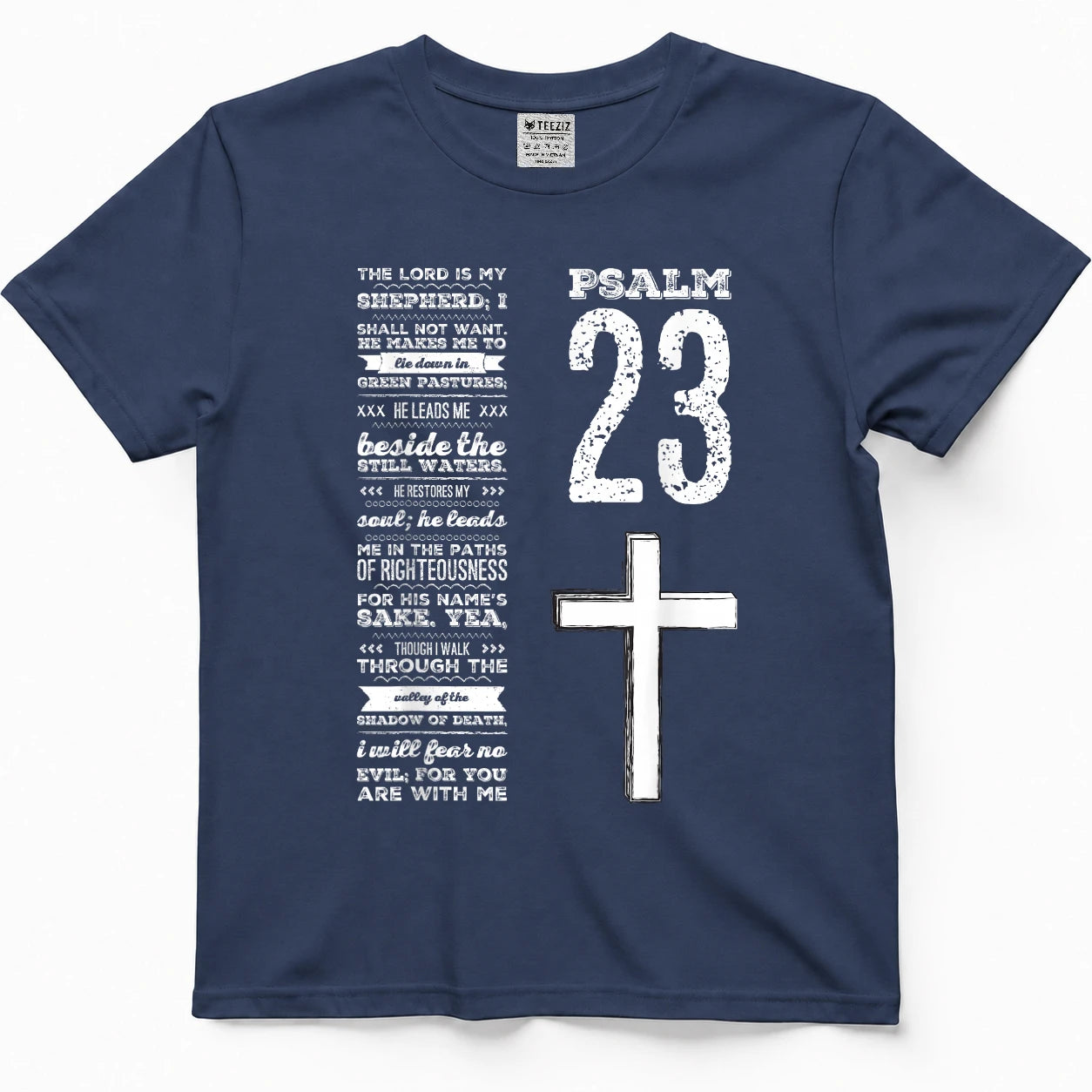 Christian Scripture Psalm 23 Youth Group Pastor Faith T-Shirt