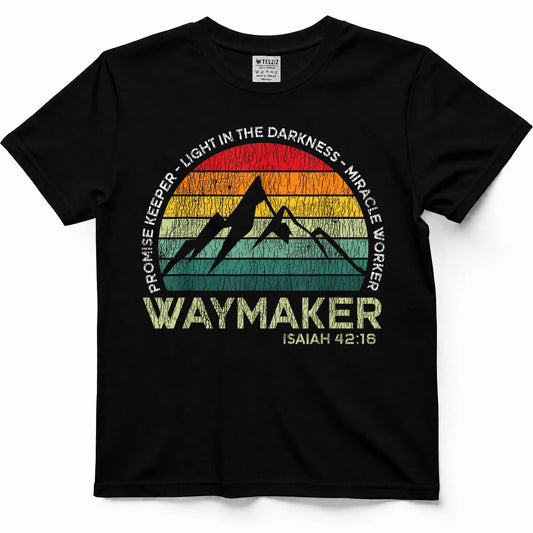 Vintage Waymaker Promise Keeper Miracle Worker Christian T-Shirt