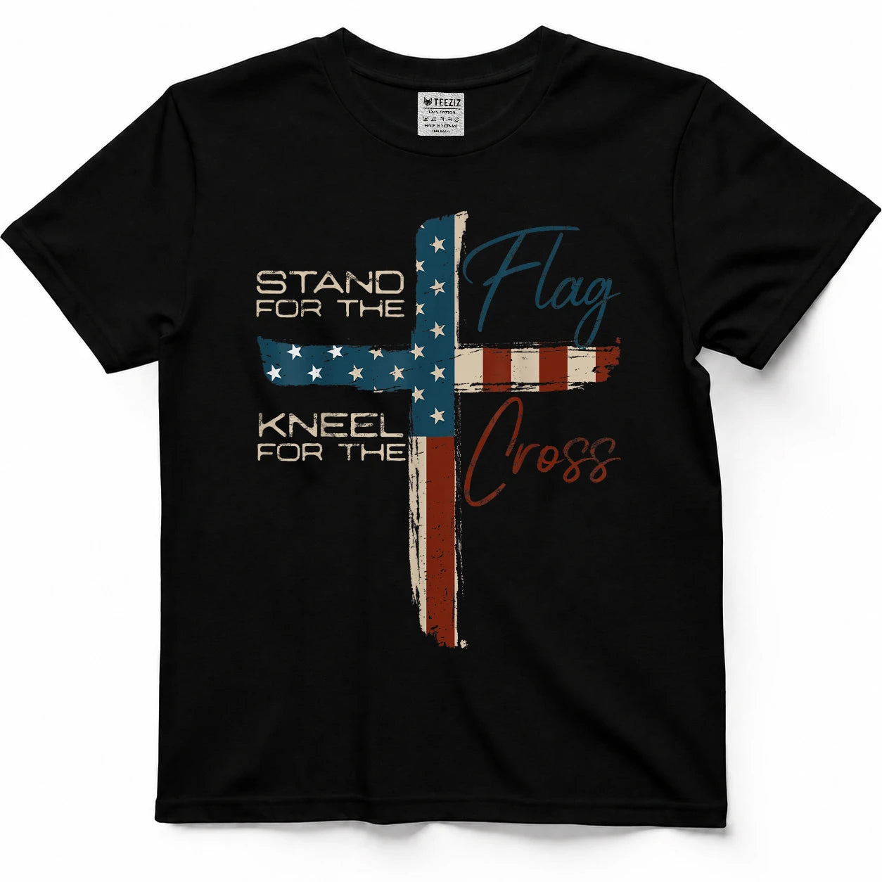 USA Flag Religious Quote 4th of July Christian Faith T-Shirt