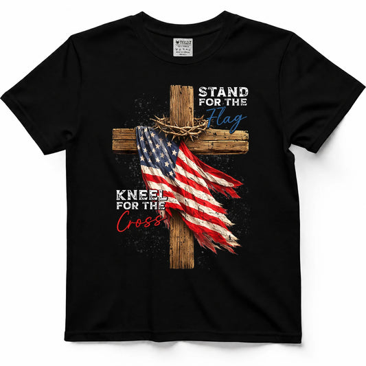 USA Flag Religious 4th of July Christian Faith Men Women T-Shirt