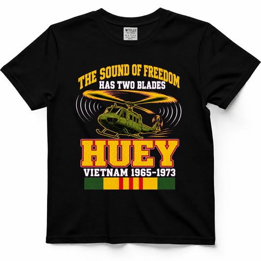 The Sound Of Freedom Has Two Blades Huey T-Shirt