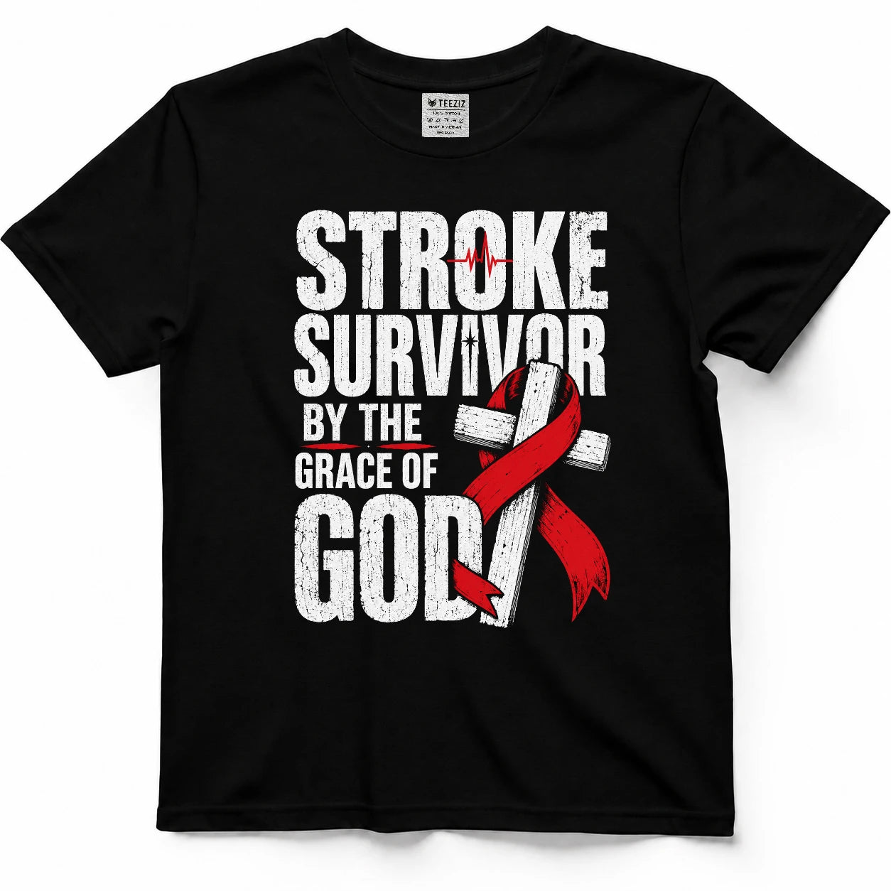 Stroke Survivor By The Grace Of God Tee