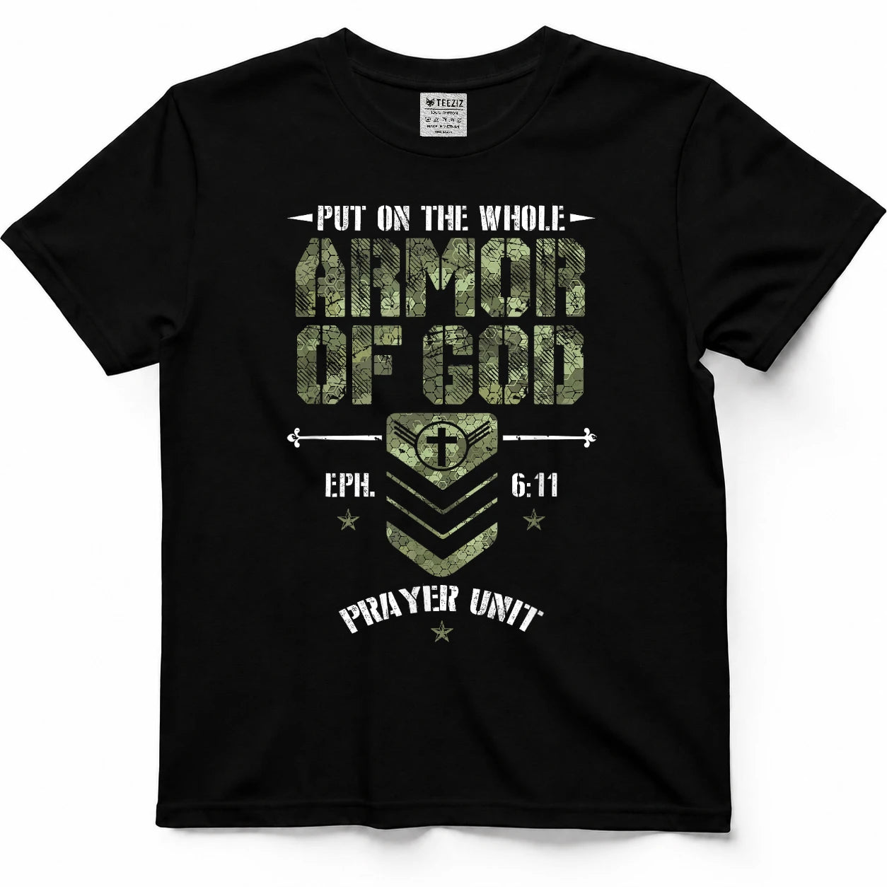 Camo Armor of God Christians Religious Camouflage T-Shirt
