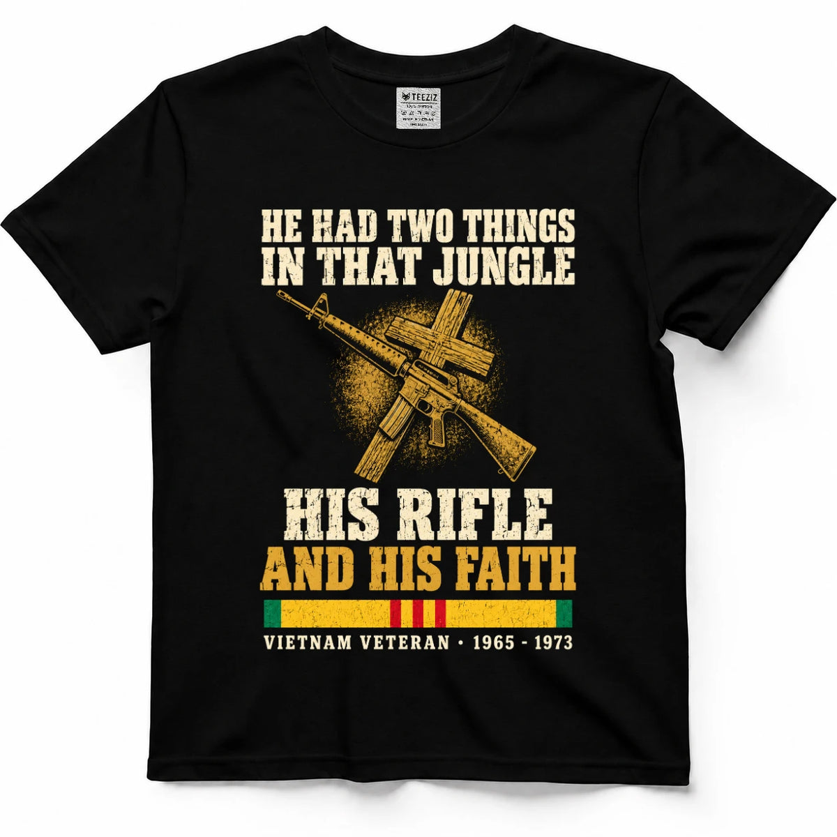 He Had Two Things In That Jungle His Rifle And His Faith Shirt