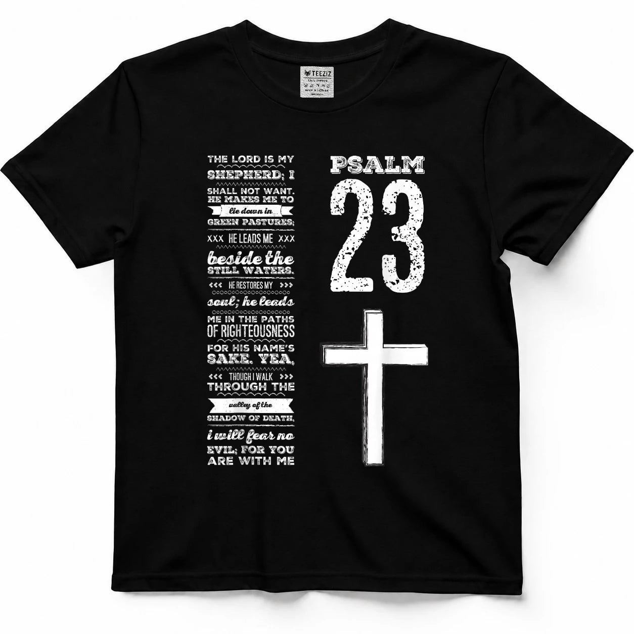 Christian Scripture Psalm 23 Youth Group Pastor Faith T-Shirt